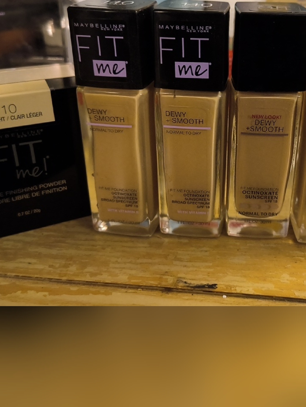 Maybelline Fit Me Dewy + Smooth Foundation & Fit Me Powder